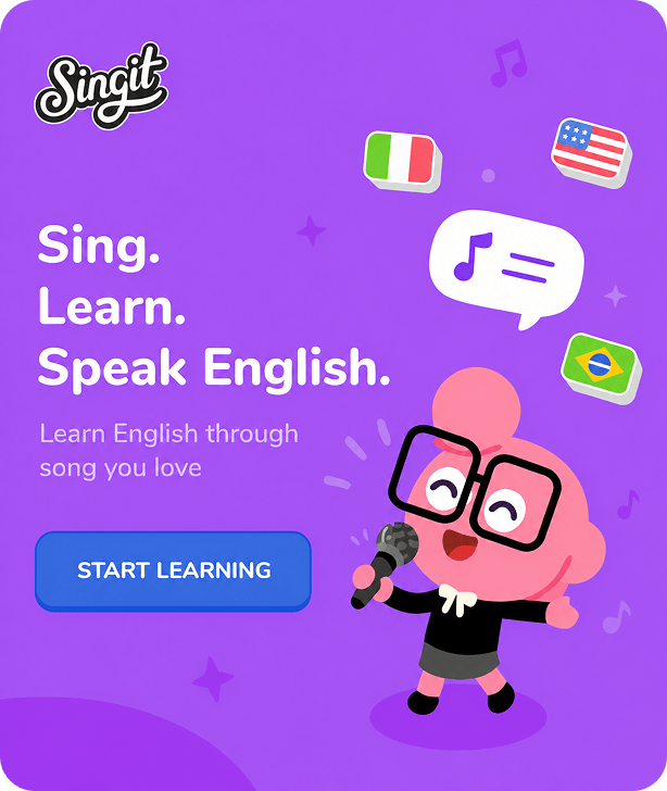 Singit English learning banner